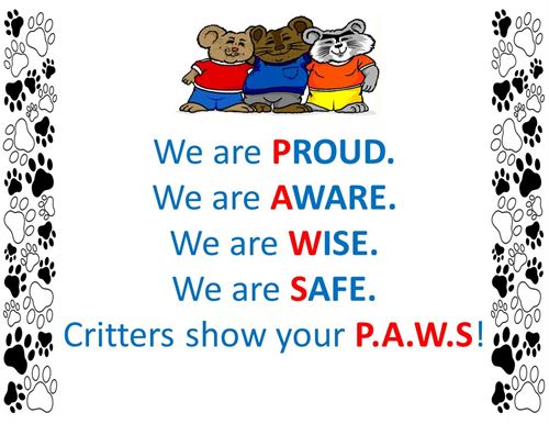 Critter Chant, Show your PAWS